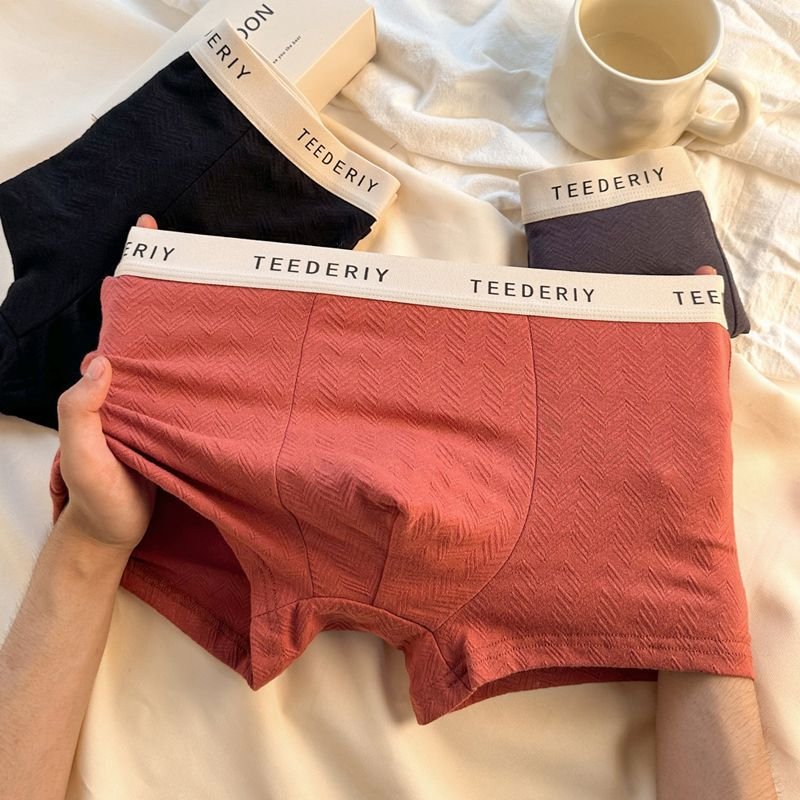 Cotton Men's High Elastic Solid Color Underwear Bacteriostatic Crotch Cotton Breathable Comfortable Boxer - Image 6