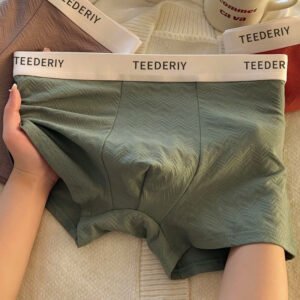 Cotton Men's High Elastic Solid Color Underwear Bacteriostatic Crotch Cotton Breathable Comfortable Boxer