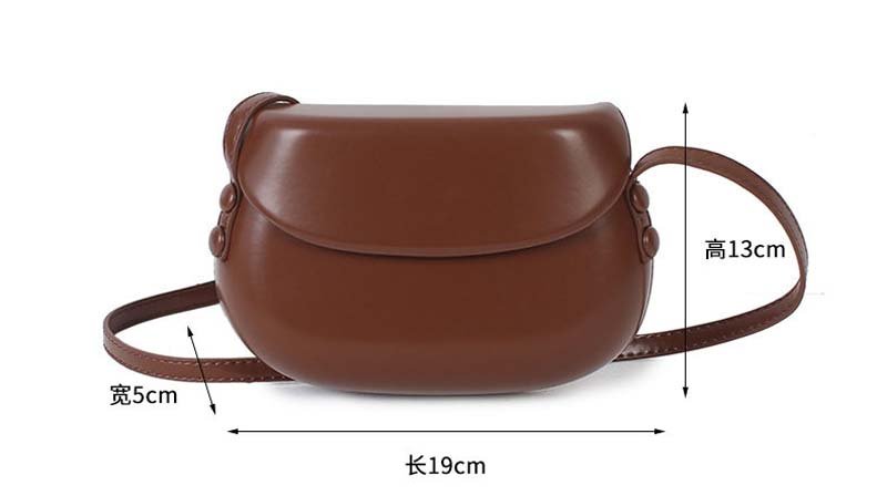 Aveline Mini Women's Classic Saddle Crossbody Bag with Adjustable Shoulder Strap