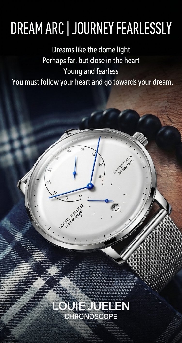 LOUIE JUELEN L-9703 men's classic calendar business quartz watch