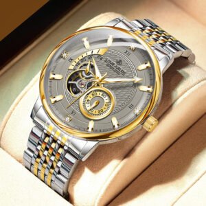 Louie Juelen L-9168 automatic mechanical skeleton watch for men