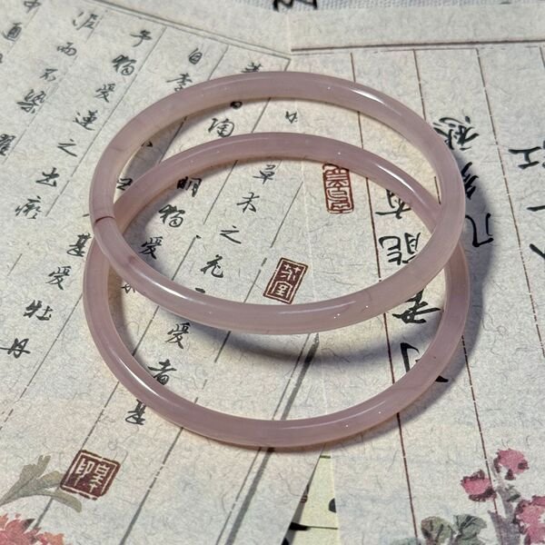 Rose Purple 06mm Glass Bangle