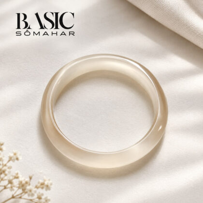 High-End Cat’s Eye Glass Bangle | 12MM